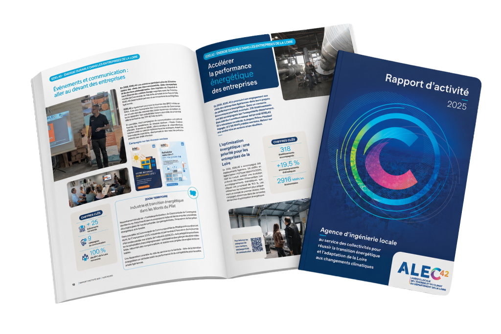 Couverture du rapport d'activité 2025 de l'ALEC42